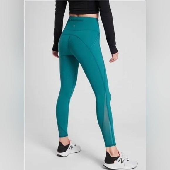 VGUC Athleta Lightening 7/8 Tight Bullard Teal Green Xsmall - Picture 2 of 16